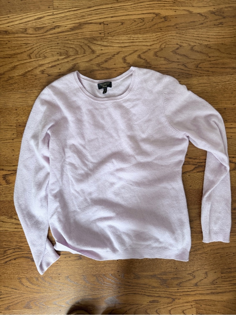 100% cashmere lilac sweater